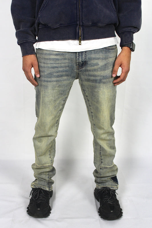 Bleach Zip Denim